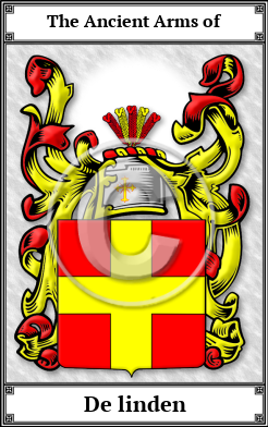 De linden Family Crest Download (JPG)  Book Plated - 150 DPI