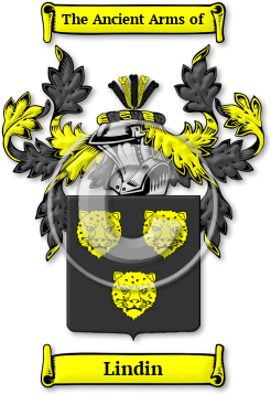 Lindin Family Crest Download (jpg) Legacy Series - 150 DPI