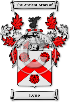 Lyne Family Crest Download (jpg) Legacy Series - 150 DPI