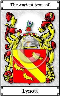 Lynott Family Crest Download (JPG) Book Plated - 600 DPI