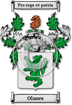 Olanes Family Crest Download (jpg) Legacy Series - 150 DPI