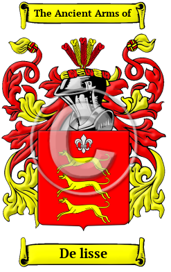 De lisse Family Crest/Coat of Arms