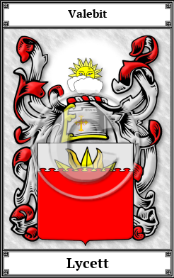 Lycett Family Crest Download (JPG)  Book Plated - 150 DPI