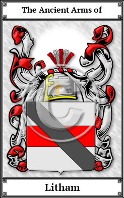 Litham Family Crest Download (JPG)  Book Plated - 150 DPI