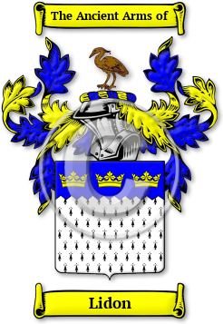 Lidon Family Crest Download (jpg) Legacy Series - 150 DPI