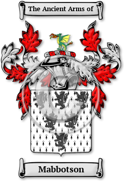 Mabbotson Family Crest Download (jpg) Legacy Series - 150 DPI
