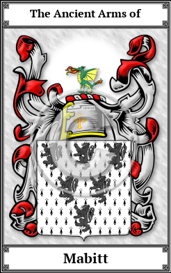 Mabitt Family Crest Download (JPG)  Book Plated - 150 DPI