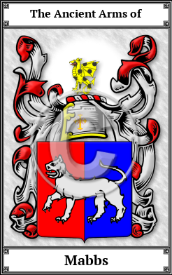 Mabbs Family Crest Download (JPG) Book Plated - 600 DPI
