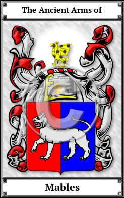 Mables Family Crest Download (JPG)  Book Plated - 150 DPI