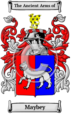 Maybey Family Crest/Coat of Arms
