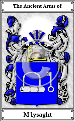 M'lysaght Family Crest Download (JPG) Book Plated - 600 DPI
