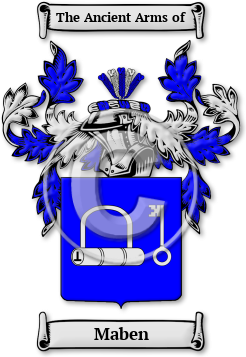 Maben Family Crest Download (JPG) Legacy Series - 600 DPI