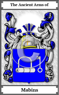 Mabins Family Crest Download (JPG)  Book Plated - 150 DPI