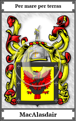 MacAlasdair Family Crest Download (JPG)  Book Plated - 150 DPI