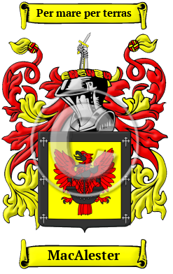 MacAlester Family Crest/Coat of Arms