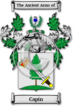 Capín Family Crest Download (JPG) Legacy Series - 600 DPI