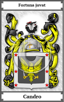 Candro Family Crest Download (JPG)  Book Plated - 150 DPI