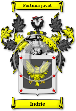 Indrie Family Crest Download (jpg) Legacy Series - 150 DPI