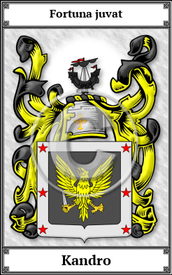 Kandro Family Crest Download (JPG) Book Plated - 600 DPI