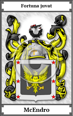 McEndro Family Crest Download (JPG)  Book Plated - 150 DPI