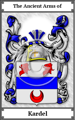 Kardel Family Crest Download (JPG)  Book Plated - 150 DPI