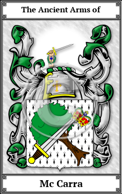 Mc Carra Family Crest Download (JPG) Book Plated - 150 DPI