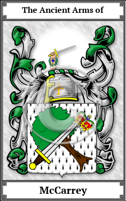 McCarrey Family Crest Download (JPG)  Book Plated - 150 DPI