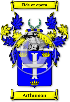 Arthurson Family Crest Download (jpg) Legacy Series - 150 DPI