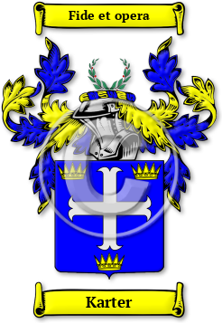 Karter Family Crest Download (jpg) Legacy Series - 150 DPI