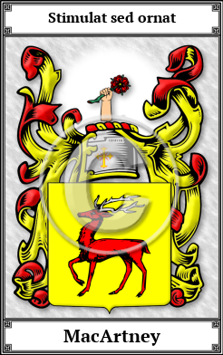 MacArtney Family Crest Download (JPG)  Book Plated - 150 DPI