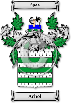 Achel Family Crest Download (jpg) Legacy Series - 150 DPI