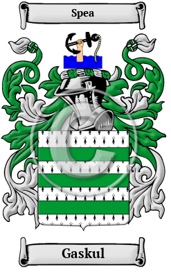Gaskul Family Crest/Coat of Arms