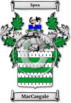 MacCasgale Family Crest Download (jpg) Legacy Series - 150 DPI