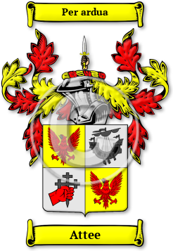 Attee Family Crest Download (jpg) Legacy Series - 150 DPI