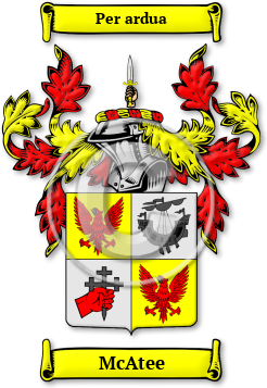 McAtee Family Crest Download (jpg) Legacy Series - 150 DPI