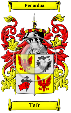 Taïr Family Crest Download (JPG) Heritage Series - 300 DPI