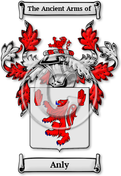 Anly Family Crest Download (jpg) Legacy Series - 150 DPI