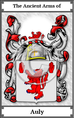 Auly Family Crest Download (JPG) Book Plated - 600 DPI