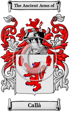 Callà Family Crest Download (JPG) Heritage Series - 300 DPI