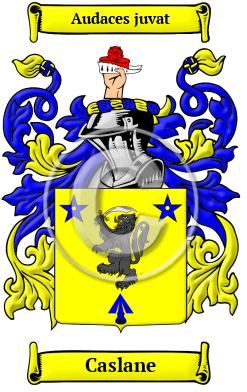 Caslane Family Crest/Coat of Arms