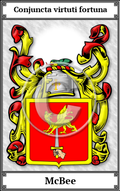 McBee Family Crest Download (JPG)  Book Plated - 150 DPI