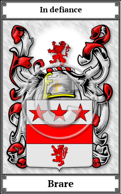 Brare Family Crest Download (JPG)  Book Plated - 150 DPI