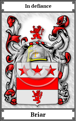 Briar Family Crest Download (JPG) Book Plated - 600 DPI