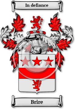 Brire Family Crest Download (jpg) Legacy Series - 150 DPI