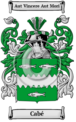 Cabé Family Crest Download (JPG) Heritage Series - 300 DPI