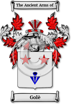 Golè Family Crest Download (JPG) Legacy Series - 600 DPI