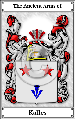 Kalles Family Crest Download (JPG)  Book Plated - 150 DPI