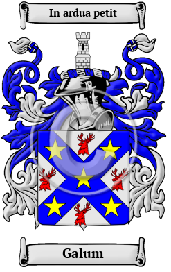 Galum Family Crest/Coat of Arms