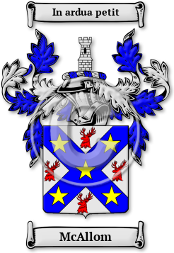 McAllom Family Crest Download (JPG) Legacy Series - 600 DPI