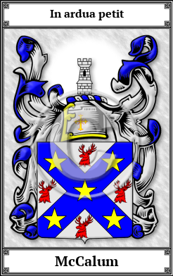 McCalum Family Crest Download (JPG)  Book Plated - 150 DPI